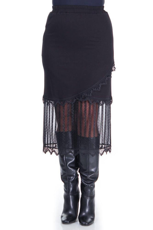 Fusta jerse si tull  Liza Panait Liza Panait Online Boutique